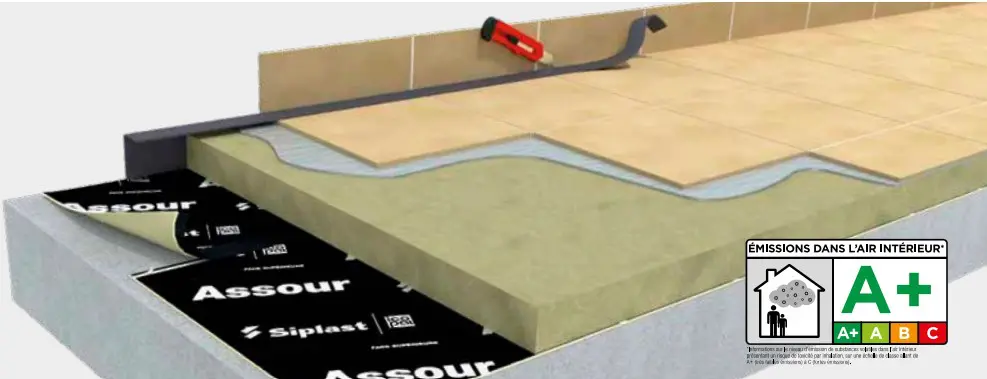 cas pratiques bruit : chape acoustique