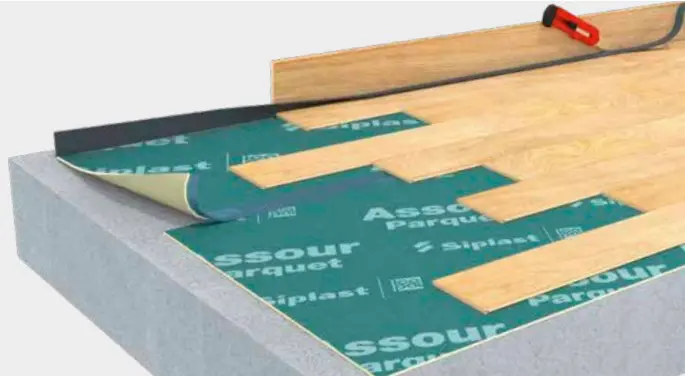 cas pratiques bruit : sous-couche acoustique sous parquet