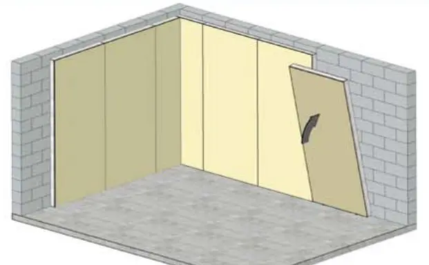 cas pratiques bruit : pose doublage acoustique collé