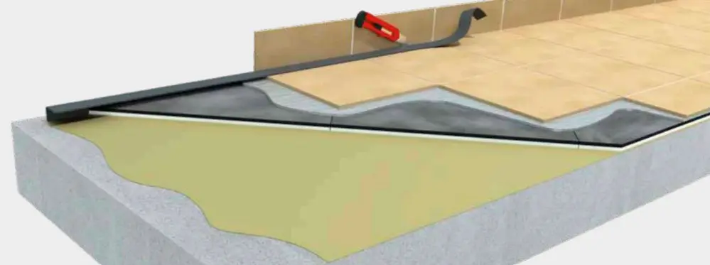 cas pratiques bruit : sous-couche acoustique sous carrelage